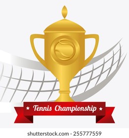 Sport design over white background, vector illustration.