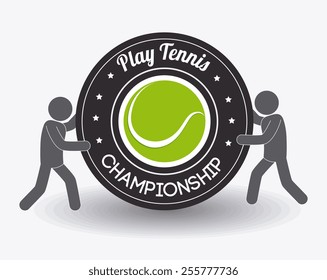 Sport design over white background, vector illustration.