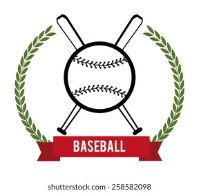 Sport design over white background, vector illustration.