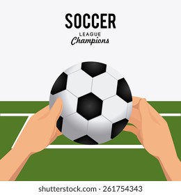 Sport design over white background, vector illustration.