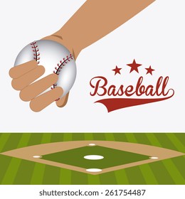 Sport design over white background, vector illustration.