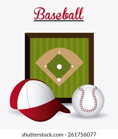 Sport design over white background, vector illustration.