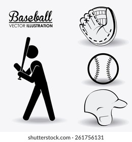 Sport design over white background, vector illustration.