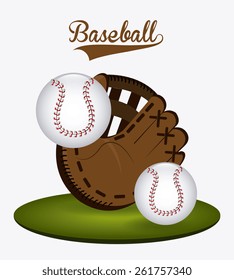 Sport design over white background, vector illustration.