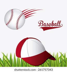 Sport design over white background, vector illustration.