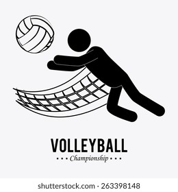 Sport design over white background, vector illustration.