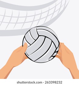 Sport design over white background, vector illustration.