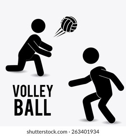 Sport design over white background, vector illustration.