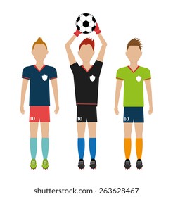 Sport design over white background, vector illustration.