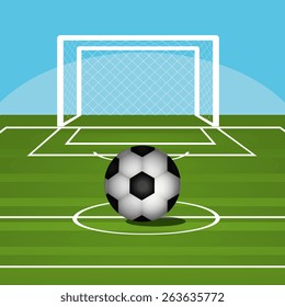 Sport design over white background, vector illustration.