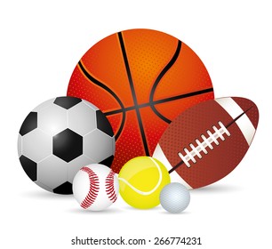 Sport design over white background, vector illustration