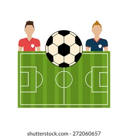 Sport design over white background, vector illustration.