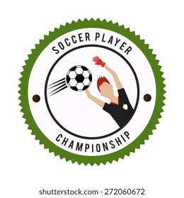 Sport design over white background, vector illustration.