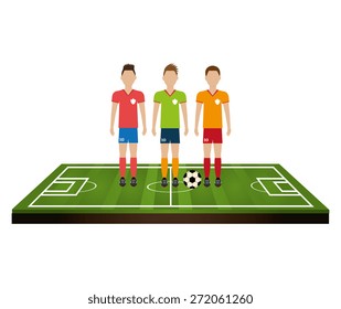 Sport design over white background, vector illustration.