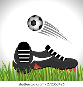 Sport design over white background, vector illustration.