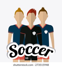 Sport design over white background, vector illustration.