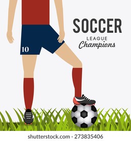Sport design over white background, vector illustration.