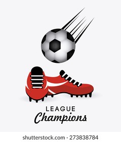 Sport design over white background, vector illustration.