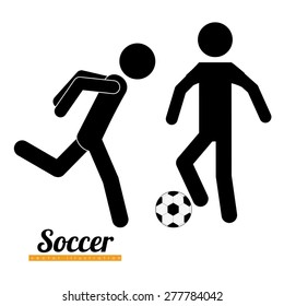 Sport design over white background, vector illustration