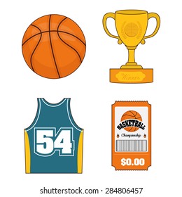 Sport design over white background, vector illustration.