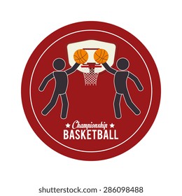 Sport design over white background, vector illustration.