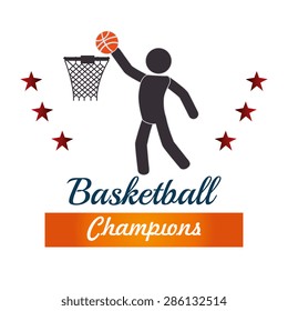 Sport design over white background, vector illustration.