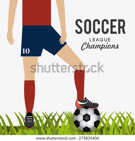 Sport design over white background, vector illustration.