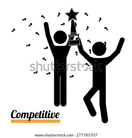 Sport design over white background, vector illustration