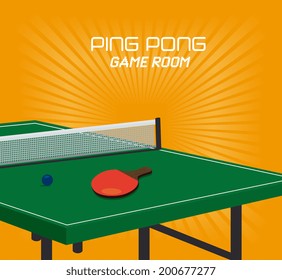 Sport design over yellow background, vector illustration