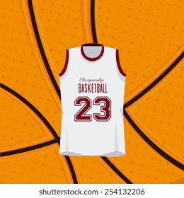 Sport design over yellow background, vector illustration.