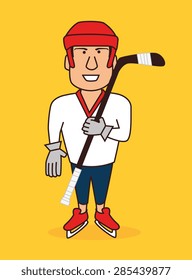 Sport design over yellow background, vector illustration.