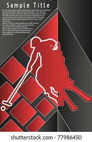 Sport Design Poster Series American Polo. Vector Illustration.