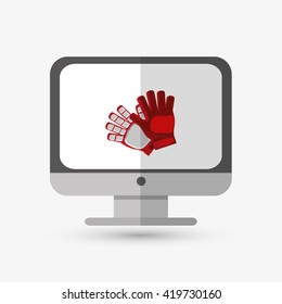 Sport design. Technology icon. white background, vector illustration