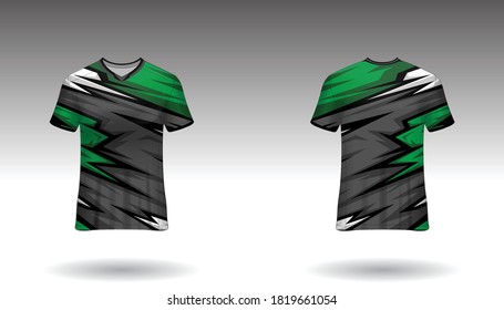 Sport design template  football jersey vector for football club. uniform front and back view