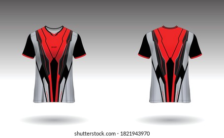 Sport design template  football jersey vector for football club. uniform front and back view