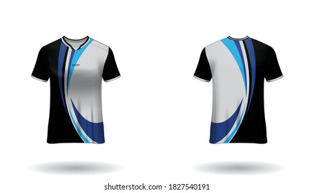 Sport design template  football jersey vector for football club. uniform front and back view