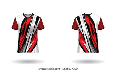 Sport design template  football jersey vector for football club. uniform front and back view