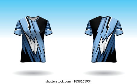 Sport design template  football jersey vector for football club. uniform front and back view