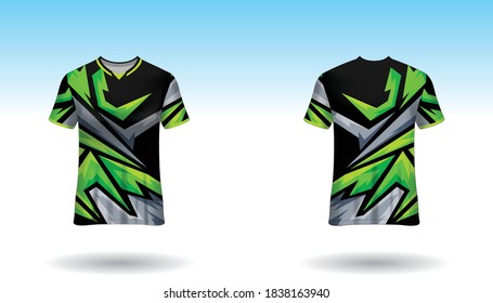 Sport design template  football jersey vector for football club. uniform front and back view