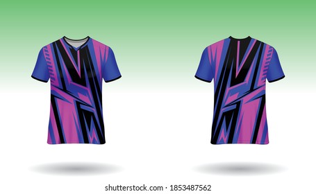 Sport design template  football jersey vector for football club. uniform front and back view.