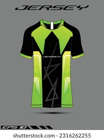 Sport design template football jersey vector for football club. uniform front and back view.
