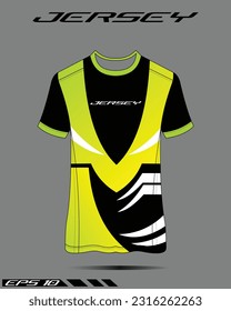 Sport design template football jersey vector for football club. uniform front and back view.