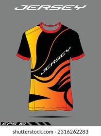 Sport design template football jersey vector for football club. uniform front and back view.
