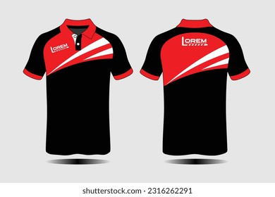 Sport design template football jersey vector for football club. uniform front and back view.