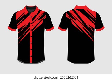 Sport design template football jersey vector for football club. uniform front and back view.