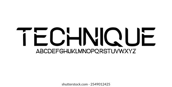 Sport digital modern alphabet fonts. Abstract typography technology electronic, sport, music, future creative font. vector illustration

