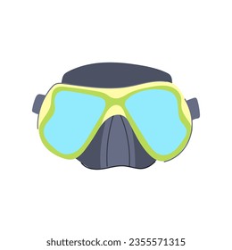 sport diving mask cartoon. swim beach, underwater gear, travel glasses sport diving mask sign. isolated symbol vector illustration