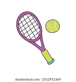 Sport Doodle Illustration - Tennis