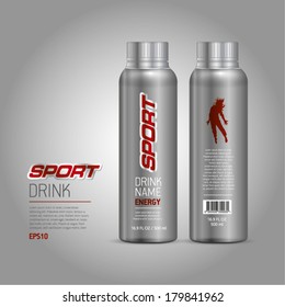 Sport Drink Label & Bottle