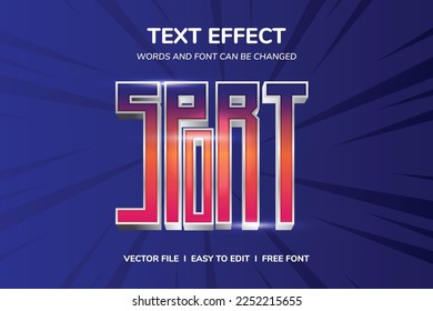 Sport Editable 3D Text Effect